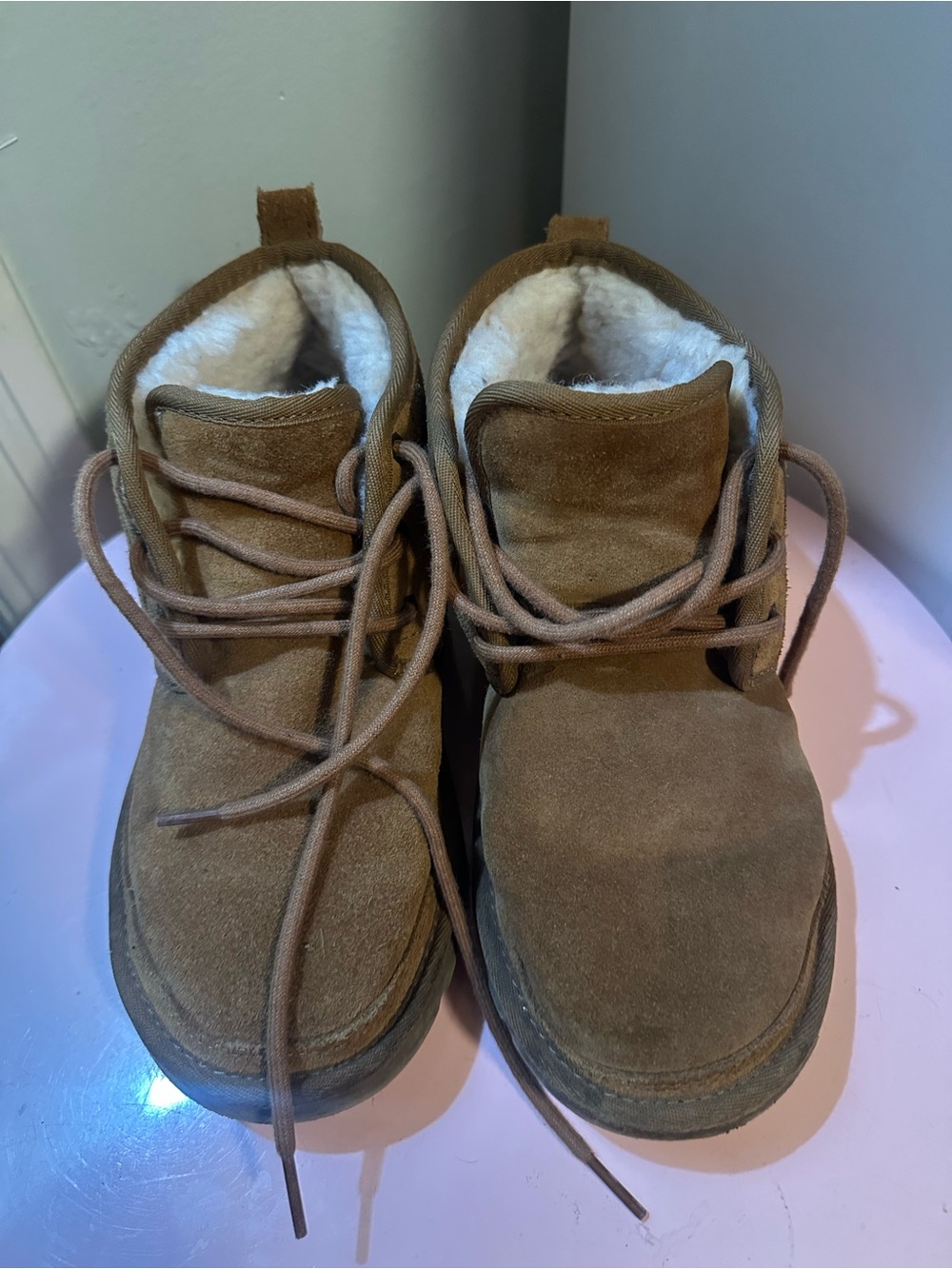 Ugg Tan Suede fur Lined Boots
